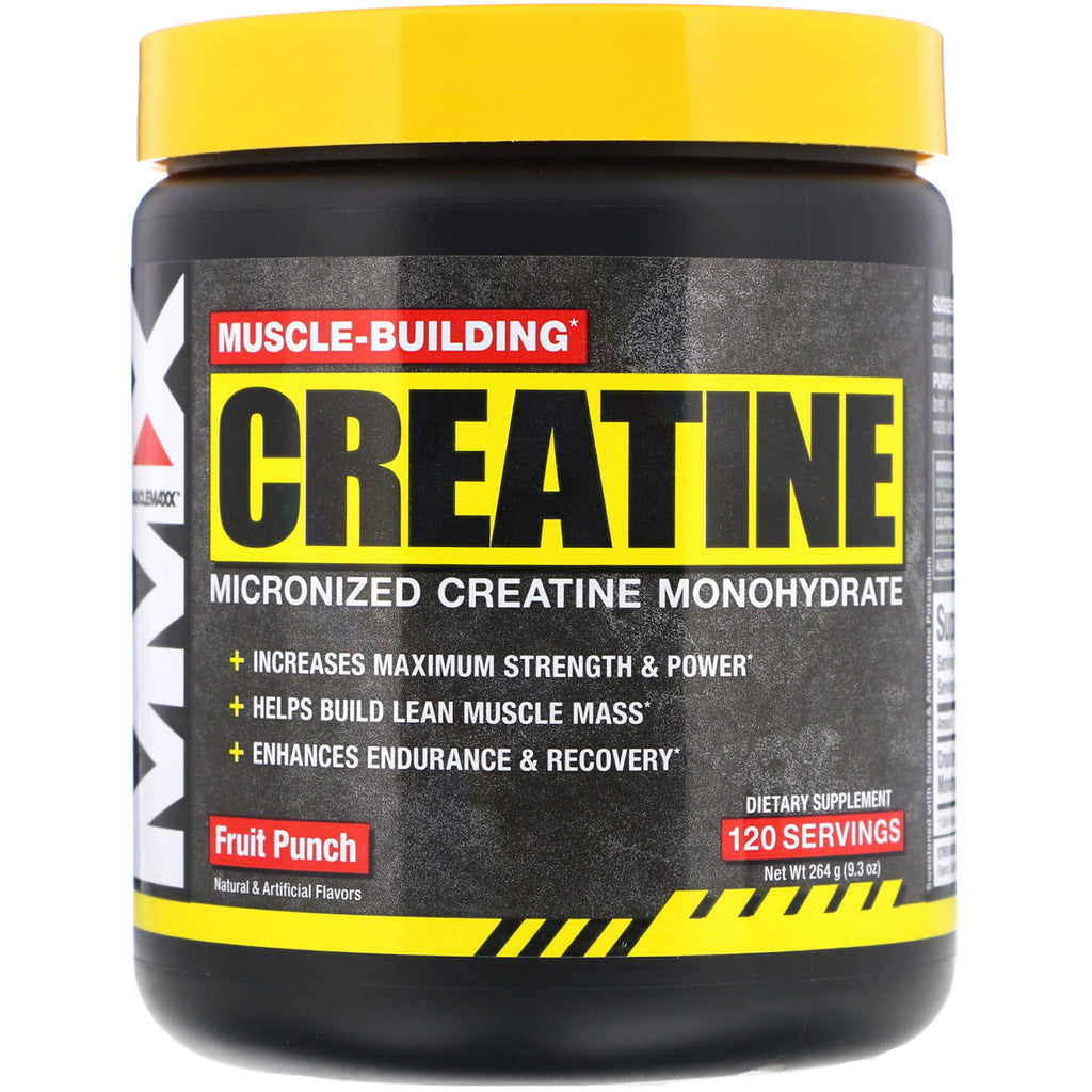 MuscleMaxx, Muscle-Building Creatine, Fruit Punch, 9.3 oz (264 g)