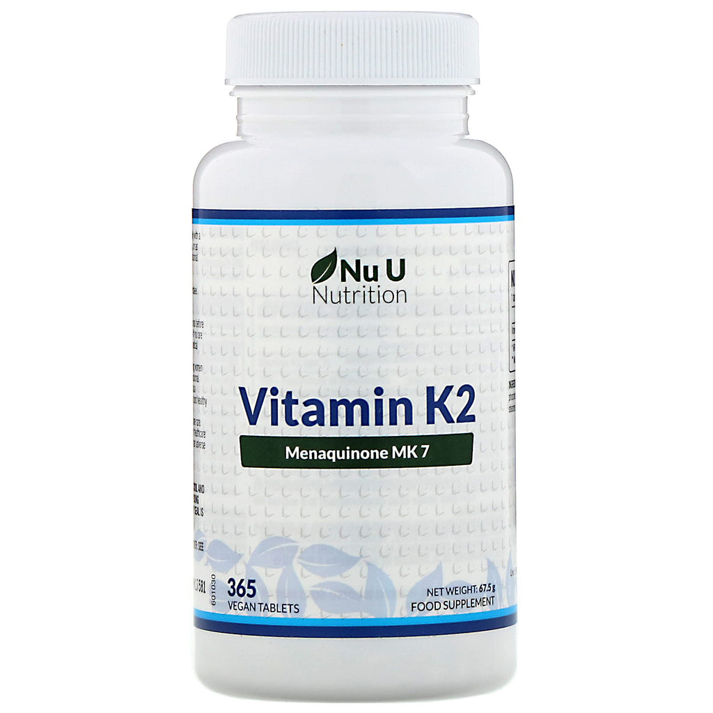 Nu U Nutrition, Vitamin K2, 365 Vegan Tablets