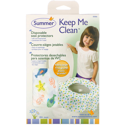 Summer Infant, Keep Me Clean Disposable Seat Protectors, 18+ Months, 20 Pack