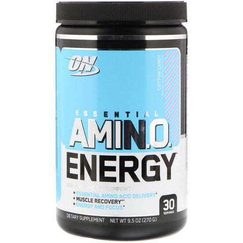 Optimum Nutrition, ESSENTIAL AMIN.O. ENERGY, Cotton Candy, 9.5 oz (270 g)