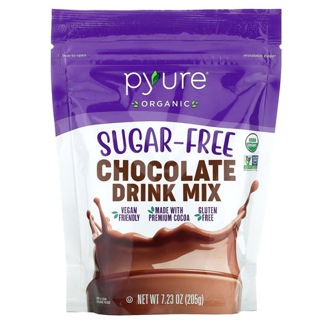 Pyure, Organic Sugar-Free Chocolate Drink Mix, 7.23 oz (205 g)