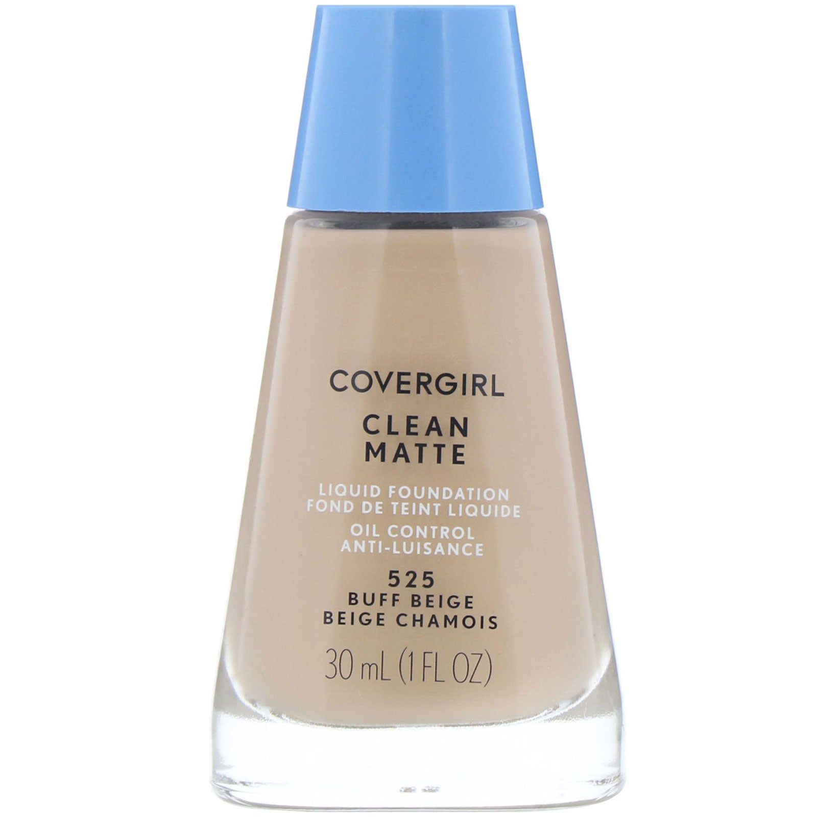 Covergirl, Clean Matte Liquid Foundation, 525 Buff Beige, 1 fl oz (30 ml)