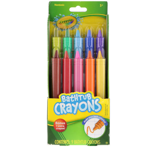 Crayola, Crayola, Bathtub Crayons, 3 & Up, 9 Crayons, + 1 Bonus Crayon