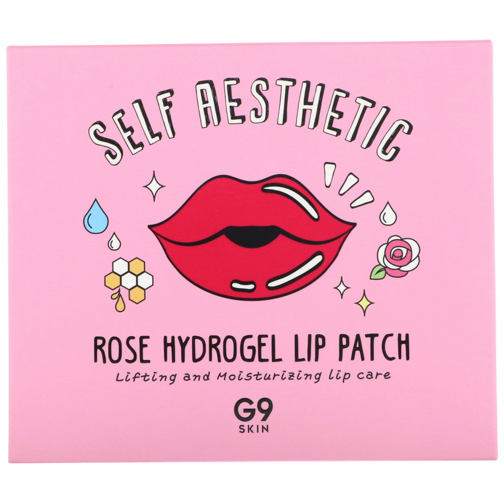 G9skin, Self Aesthetic, Rose Hydrogel Lip Patch, 5 Patches, 0.10 oz (3 g)