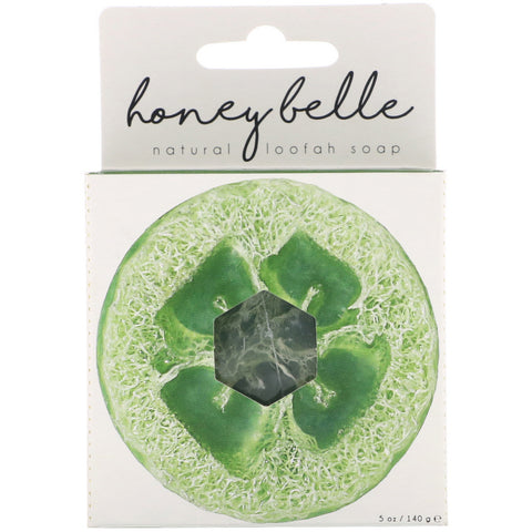 Honey Belle, Natural Loofah Soap, Eucalyptus Peppermint, 5 oz (140 g)