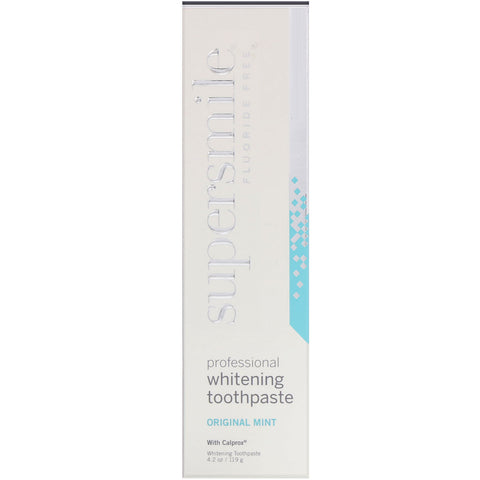 Supersmile, Professional Whitening Toothpaste, Fluoride Free, Original Mint, 4.2 oz (119 g)