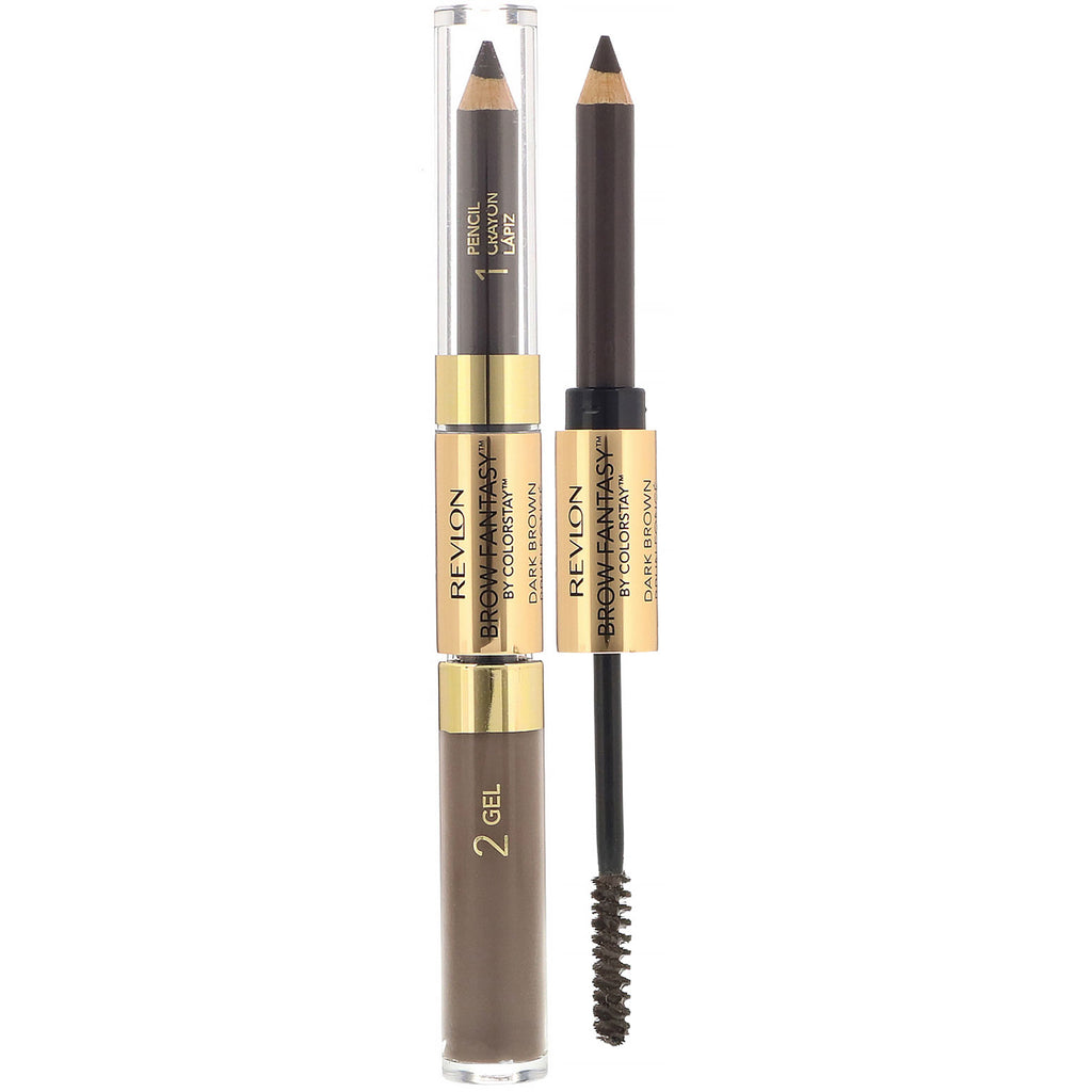 Revlon, Brow Fantasy, 106 Dark Brown, 0.011 oz (0.31 g) / 0.04 fl oz (1.18 ml)