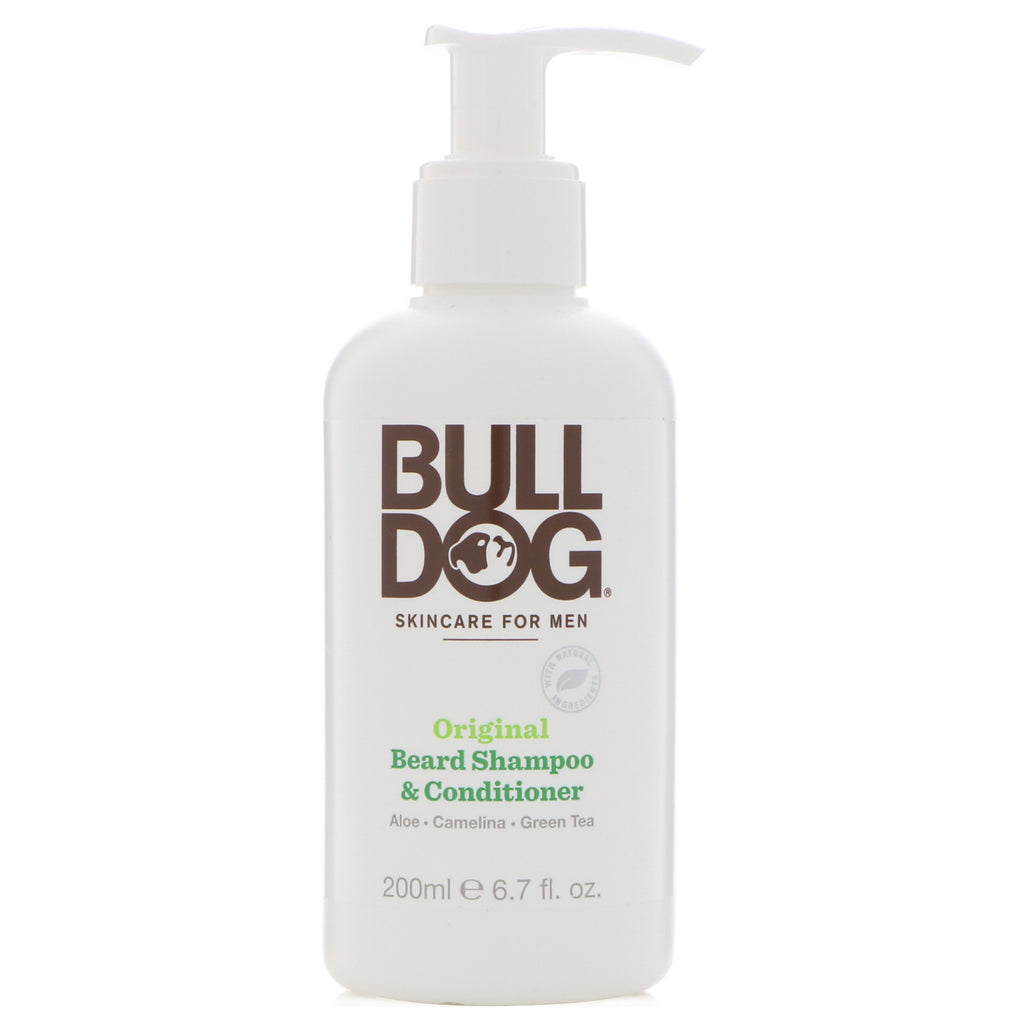 Bulldog Skincare For Men, Original Beard Shampoo & Conditioner, 6.7 fl oz (200 ml)