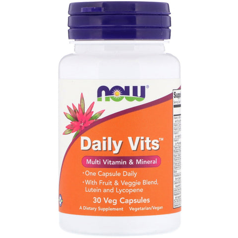 Now Foods, Daily Vits, Multi Vitamin & Mineral, 30 Veg Capsules