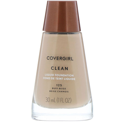 Covergirl, Clean, Liquid Foundation, 125 Buff Beige, 1 fl oz (30 ml)