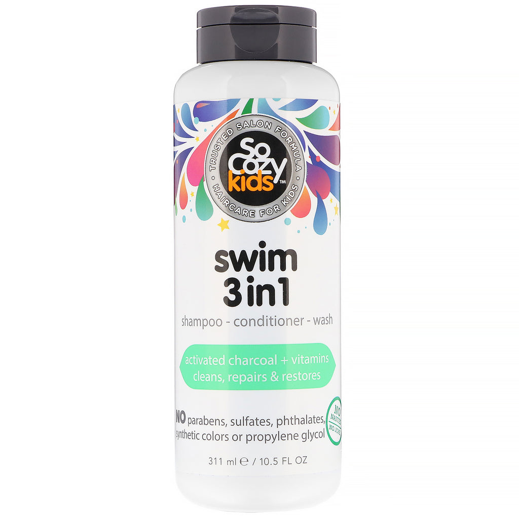 SoCozy, Kids, Swim 3 in 1, Shampoo - Conditioner - Wash, 10.5 fl oz (311 ml)