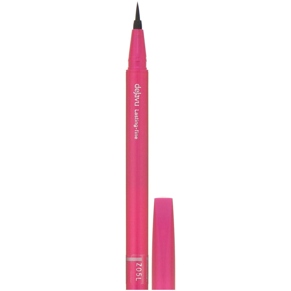 Imju, Dejavu, Lasting-Fine Brush Liquid Eyeliner, Glossy Black, 0.03 fl oz (0.91 g)