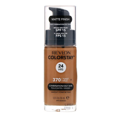 Revlon, Colorstay, Makeup, Combination/Oily, 370 Toast, 1 fl oz (30 ml)