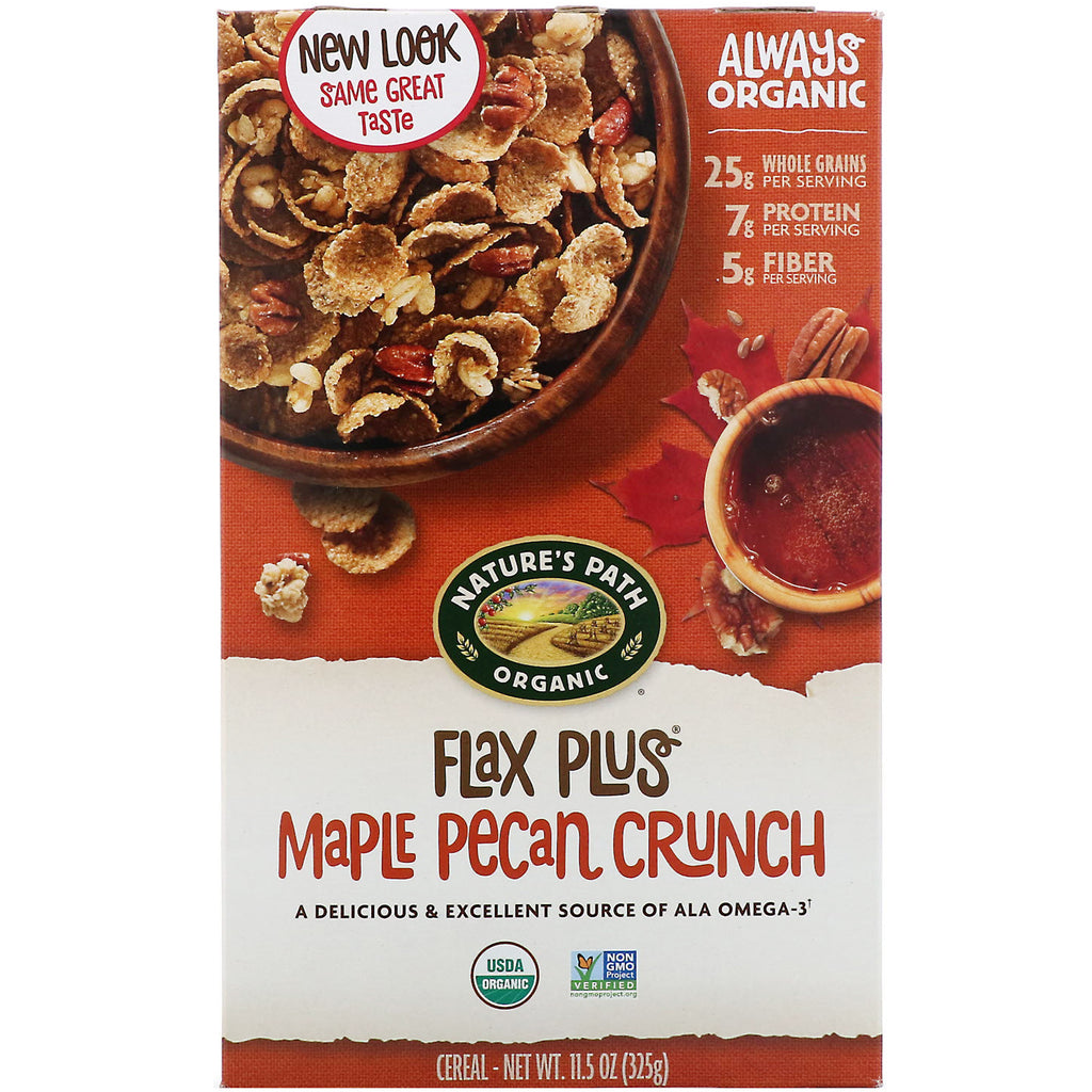 Nature's Path, Organic, Flax Plus Maple Pecan Crunch Cereal, 11.5 oz (325 g)