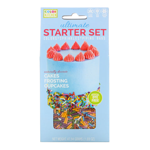 ColorKitchen, Ultimate Starter Set, Colors, Sprinkles and Piping Bags, 1.69 oz (47.94 g)