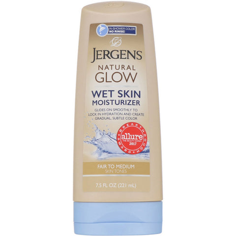 Jergens, Natural Glow, Wet Skin Moisturizer, Fair to Medium, 7.5 fl oz (221 ml)