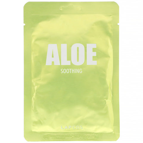 Lapcos, Aloe Sheet Mask, Soothing,  1 Sheet, 1.11 fl oz (33 ml)