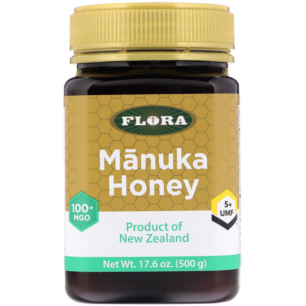 Flora, Manuka Honey, MGO 100+, 17.6 oz (500 g)