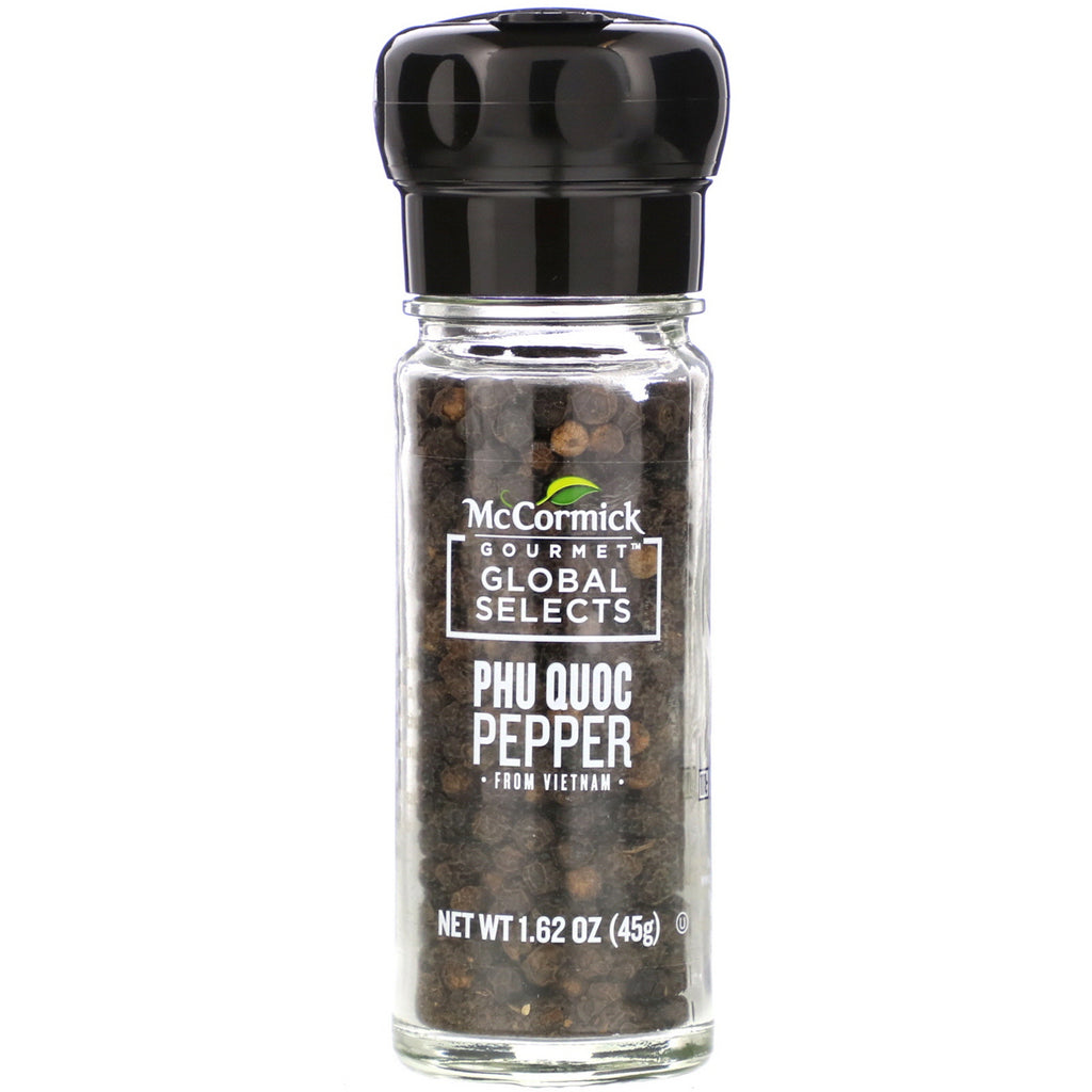 McCormick Gourmet Global Selects, Phu Quoc Pepper From Vietnam, Bold, 1.62 oz (45 g)