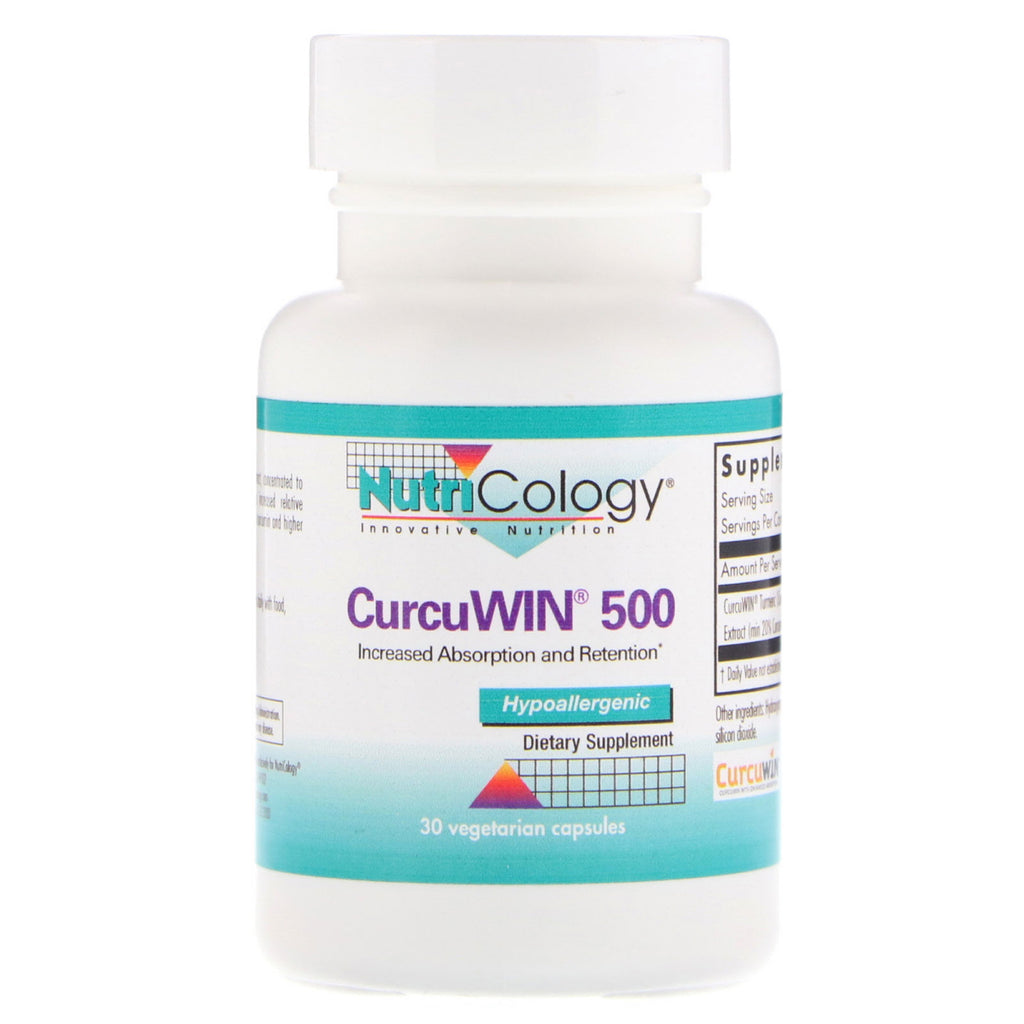 Nutricology, CurcuWin 500, 30 Vegetarian Capsules