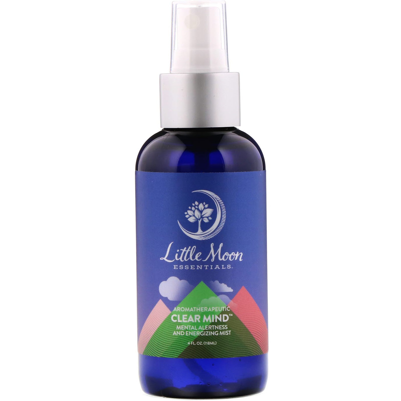 Little Moon Essentials, Clear Mind, Mental Alertness and Energizing Mist, 4 fl oz (118 ml)