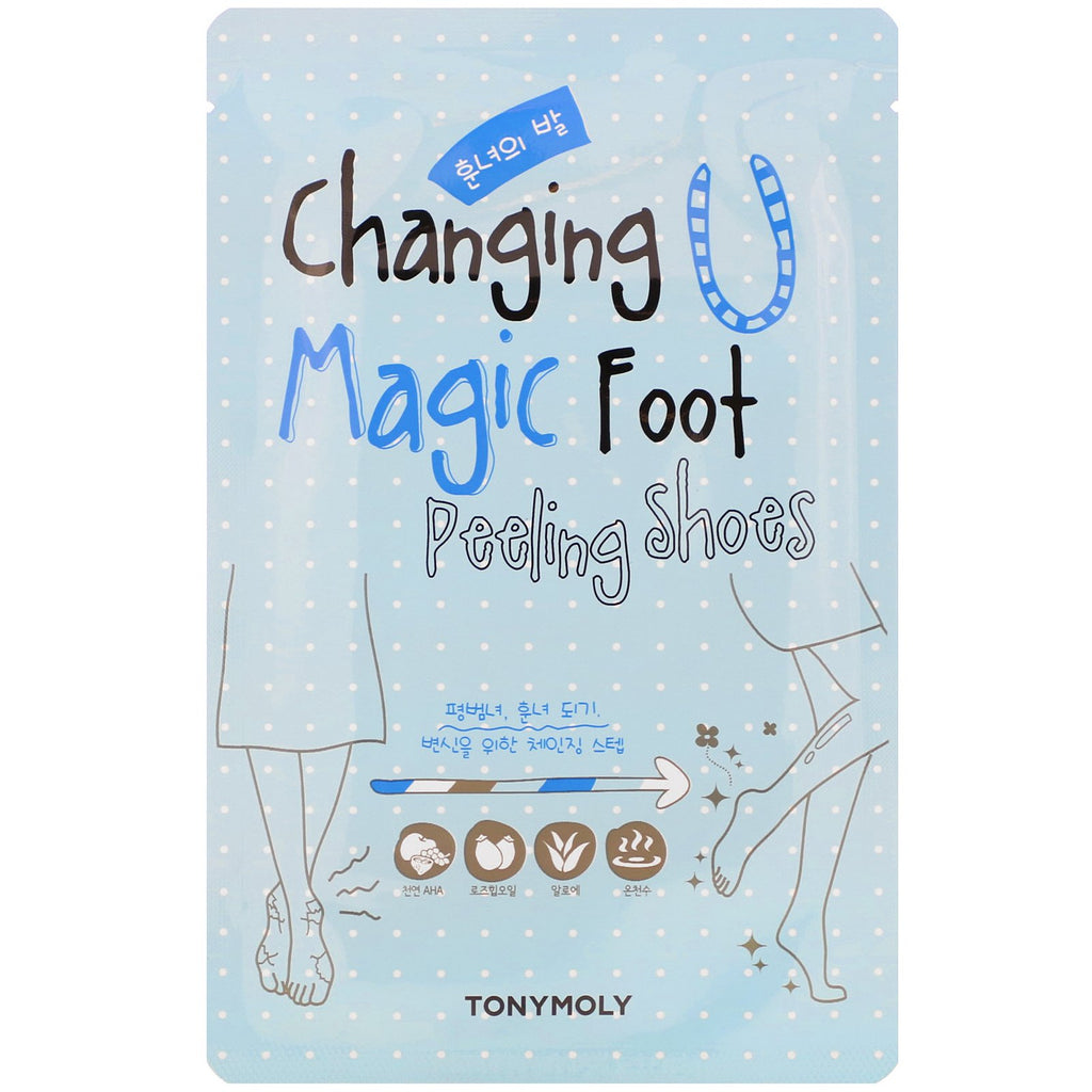 Tony Moly, Changing U, Magic Foot Peeling Shoes, 1 Pair, 0.60 oz (17 g) Each