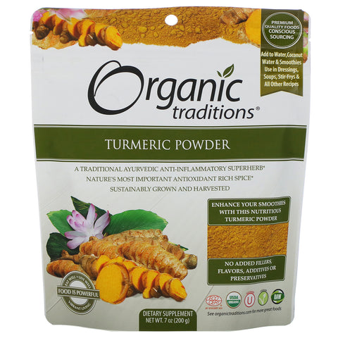 Organic Traditions, Turmeric Powder, 7 oz (200 g)