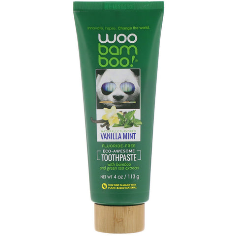 Woobamboo, Eco-Awesome Toothpaste, Fluoride-Free, Vanilla Mint, 4 oz (113 g)