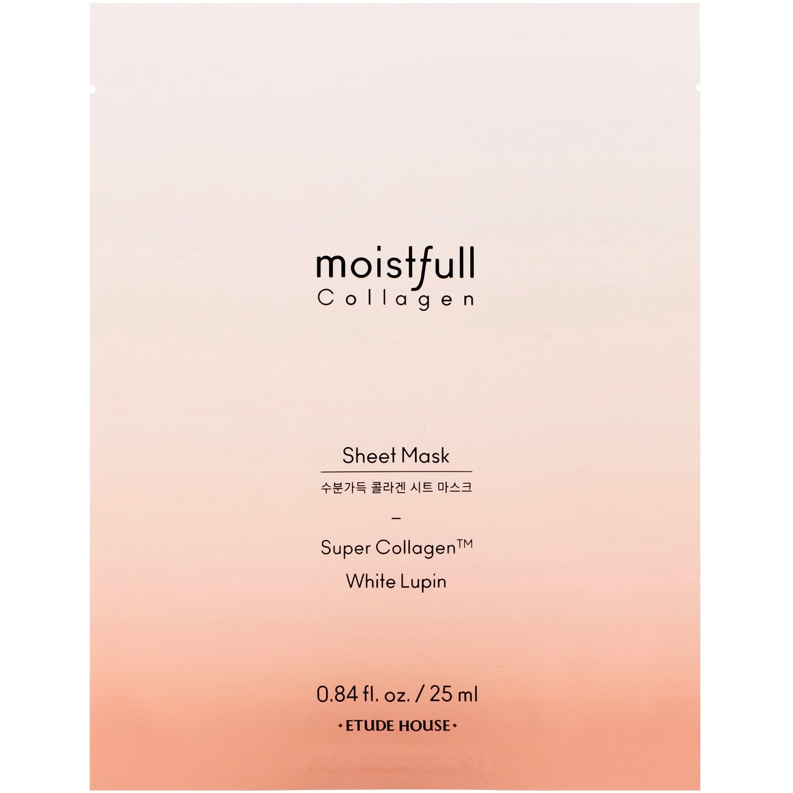 Etude House, Moistfull Collagen, Sheet Mask, 1 Sheet, 0.84 fl oz (25 ml)