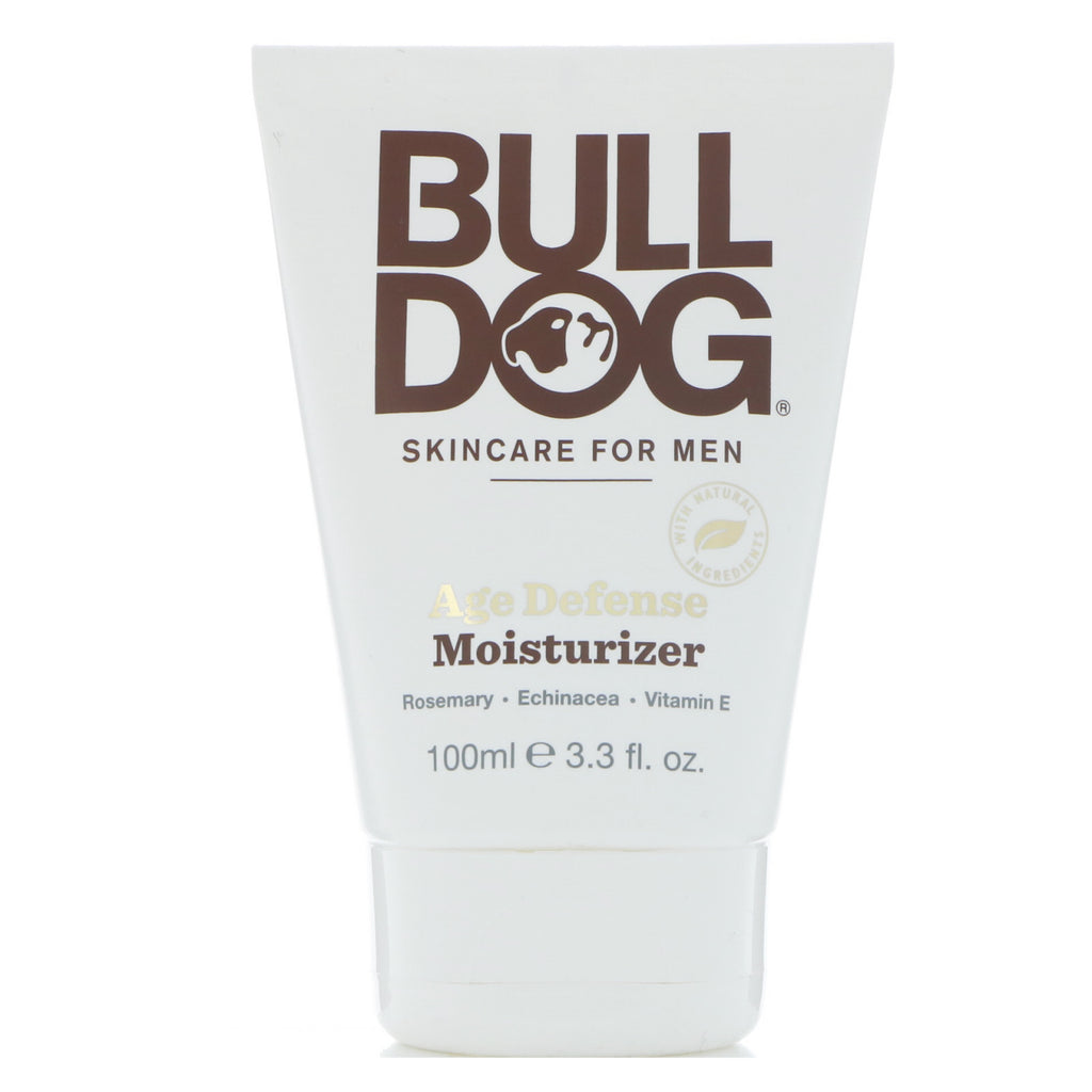 Bulldog Skincare For Men, Moisturizer, Age Defense, 3.3 fl oz (100 ml)