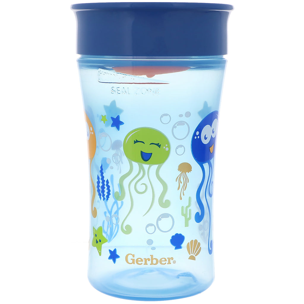 NUK, Magic 360, Magical Spoutless Cup, 12+ Months, Boy, 1 Cup, 10 oz (300 ml)