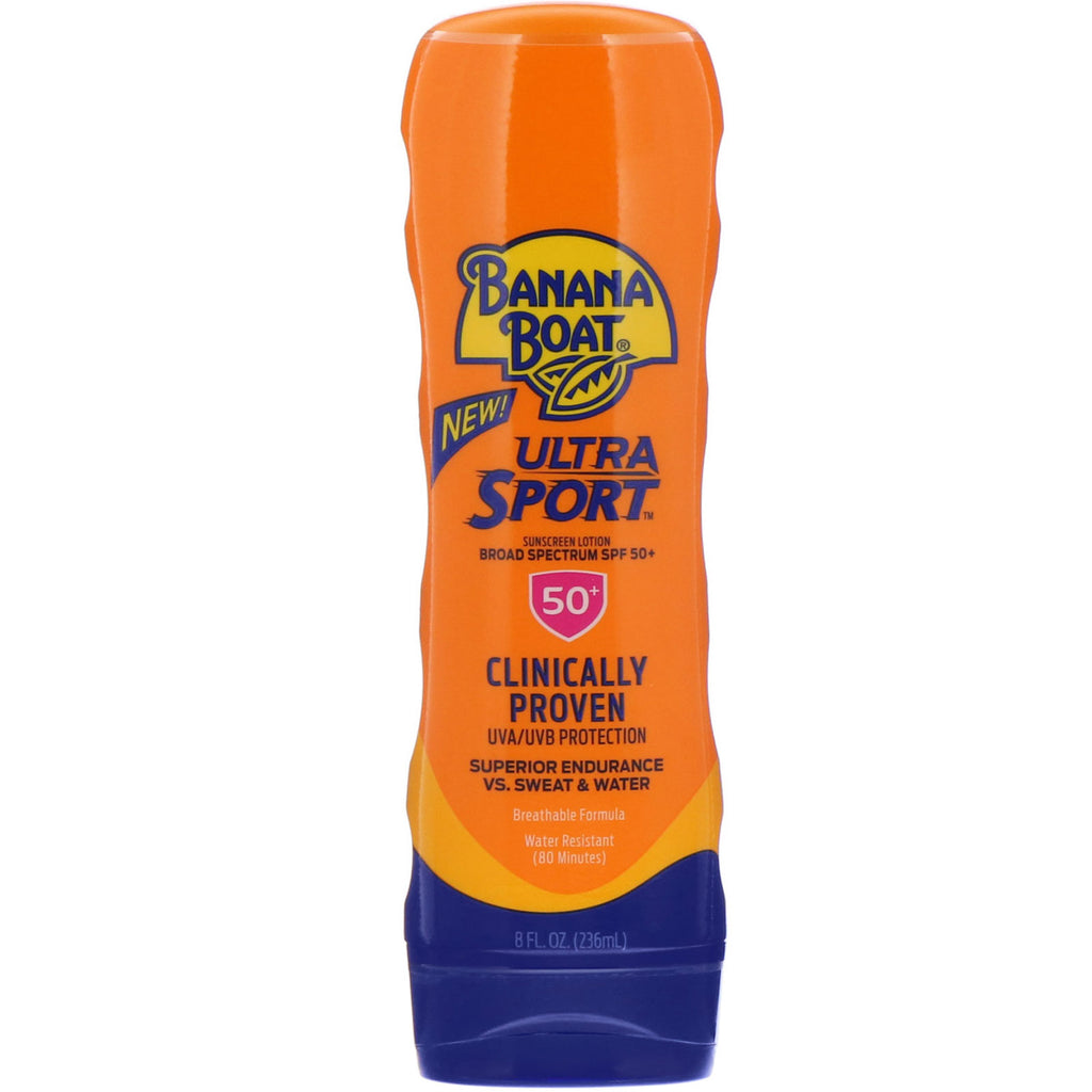 Banana Boat, Ultra Sport, Sunscreen Lotion, SPF 50+, 8 oz (236 ml)