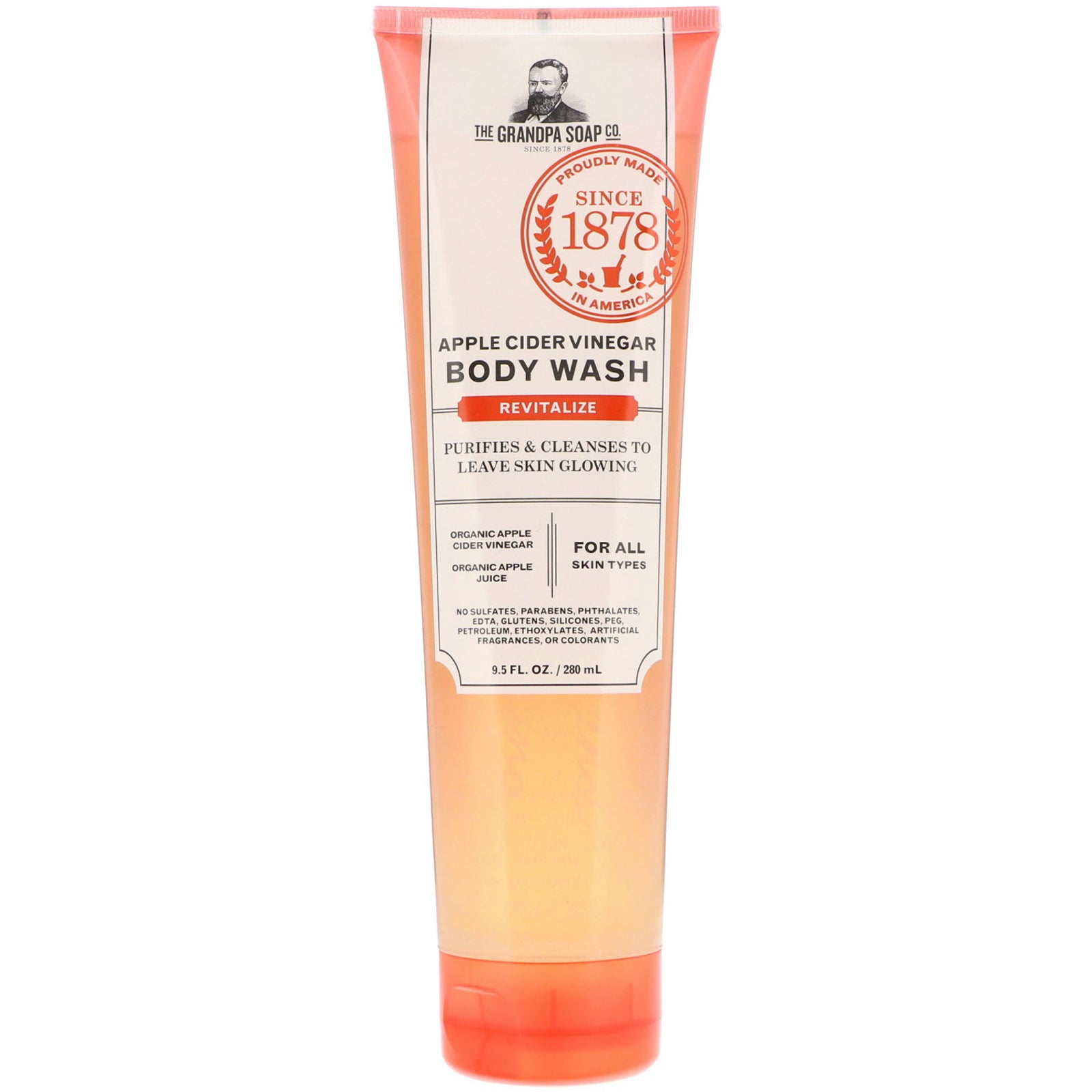 Grandpa's, Apple Cider Vinegar Body Wash, Revitalize, 9.5 fl oz (280 ml)