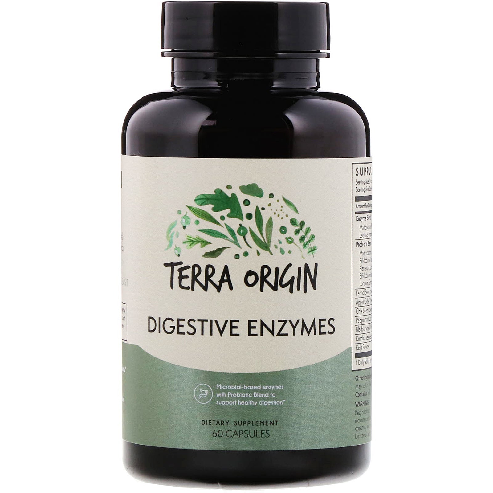 Terra Origin, Digestive Enzymes, 60 Capsules