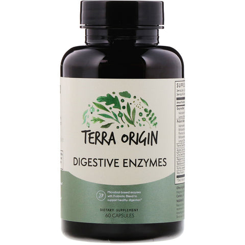 Terra Origin, Digestive Enzymes, 60 Capsules