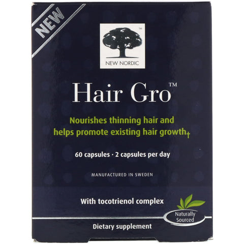 New Nordic, Hair Gro, 60 Capsules