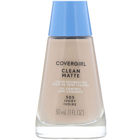 Covergirl, Clean Matte Liquid Foundation, 505 Ivory, 1 fl oz (30 ml)