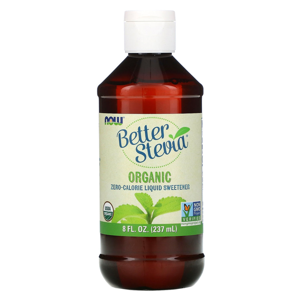 Now Foods, Organic, Better Stevia, Zero-Calorie Liquid Sweetener, 8 fl oz (237 ml)