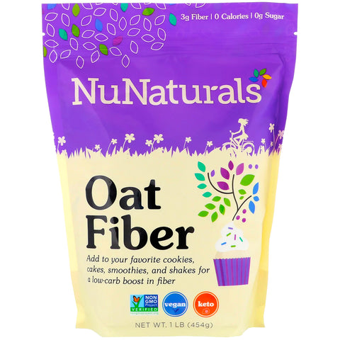 NuNaturals, Oat Fiber, 1 lb (454 g)