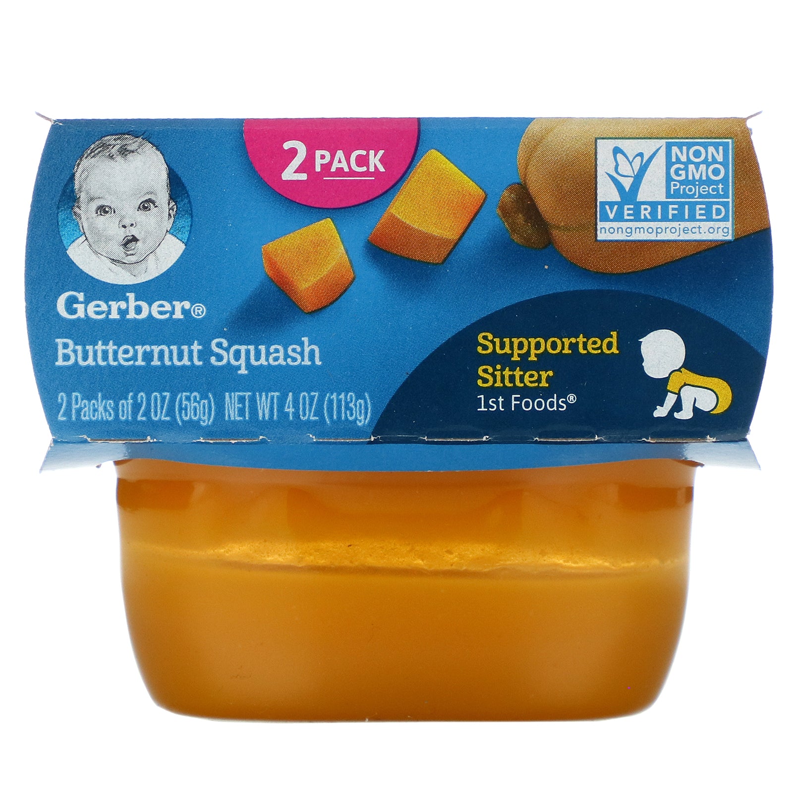 Gerber, Butternut Squash, 2 Pack, 2 oz (56 g) Each