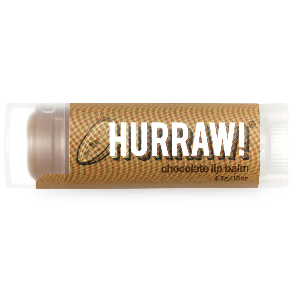 Hurraw! Balm, Lip Balm, Chocolate, .15 oz (4.3 g)