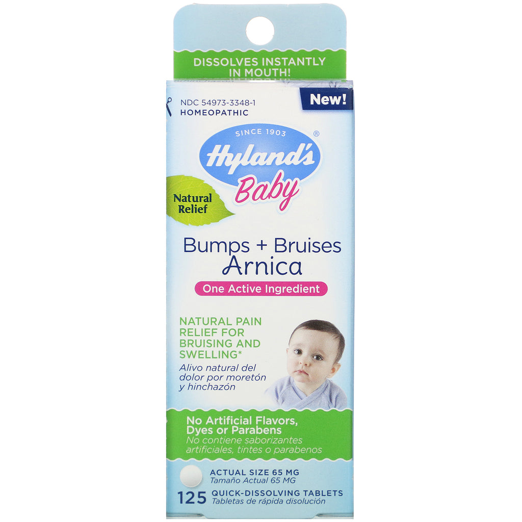 Hyland's, Baby, Bumps + Bruises with Arnica, 125 Quick-Dissolving Tablets