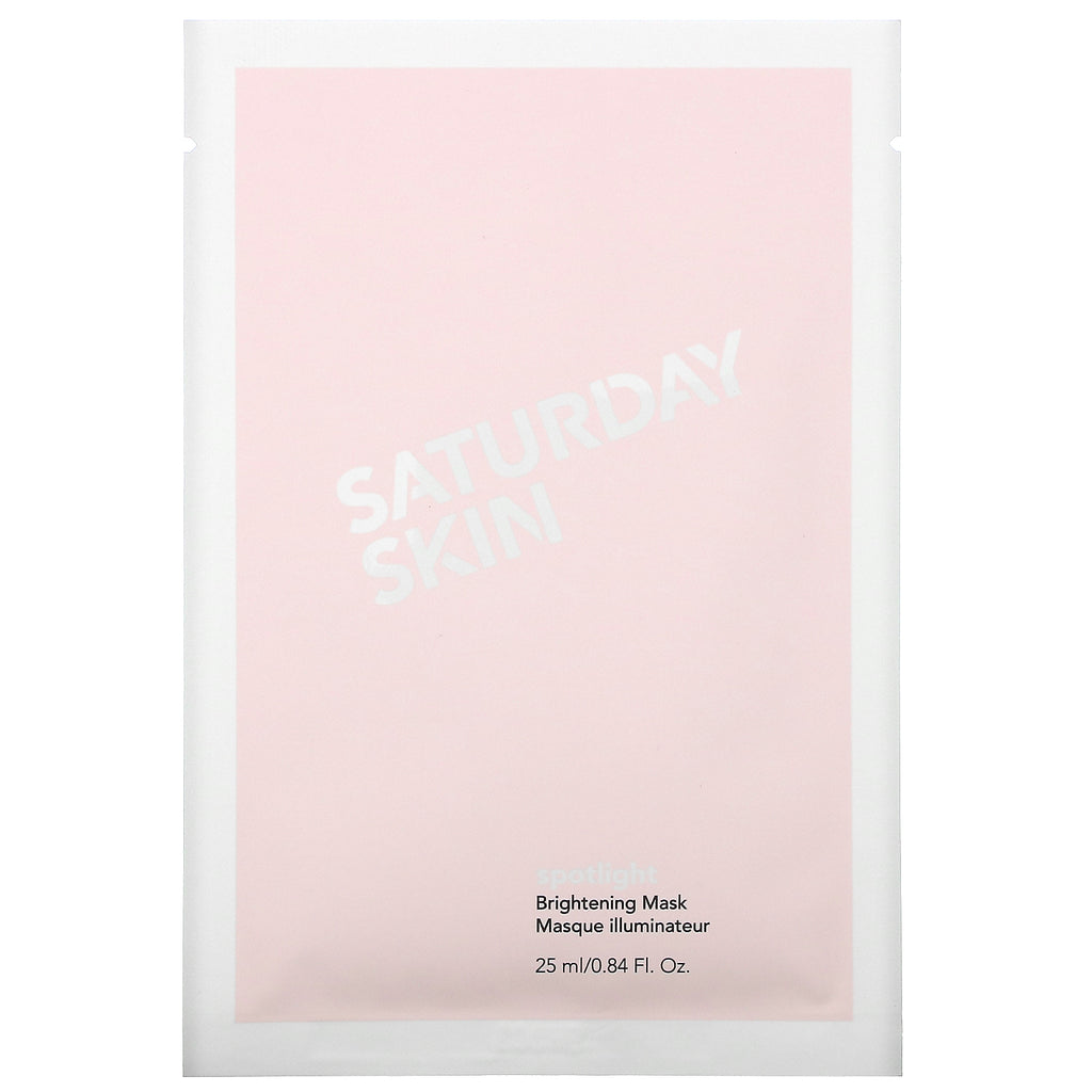 Saturday Skin, Spotlight, Brightening Mask, 5 Sheets, 0.84 fl oz (25 ml) Each