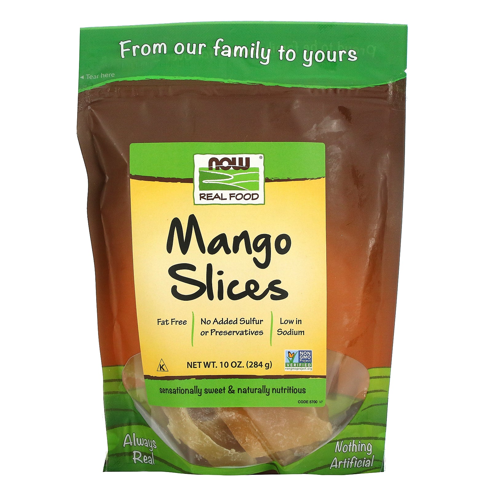 Now Foods, Real Food, Mango Slices, 10 oz (284 g)
