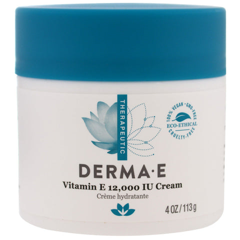 Derma E, Vitamin E 12,000 IU Creme, 4 oz (113 g)