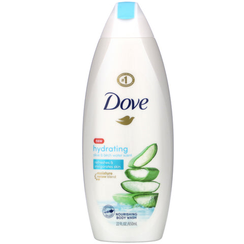 Dove, Nourishing Body Wash, Hydrating, Aloe & Birch Water Scent, 22 fl oz (650 ml)