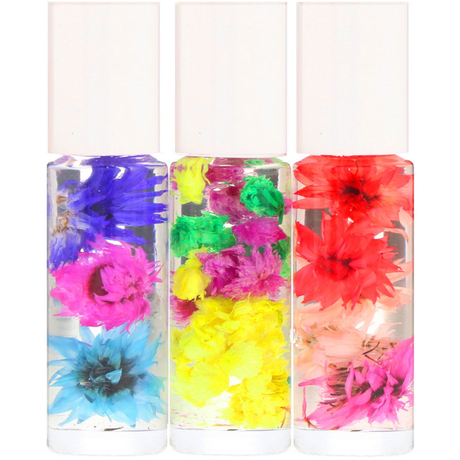 Blossom, Roll-On Perfume Oil Set, 3 Pieces, 0.1 fl oz (3 ml) Each