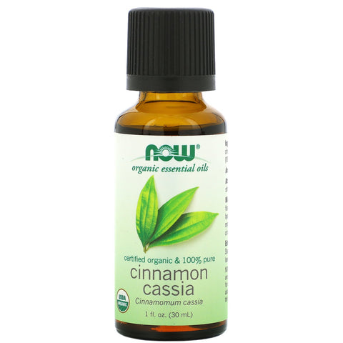 Now Foods, Organic Essential Oils, Cinnamon Cassia, 1 fl oz (30 ml)