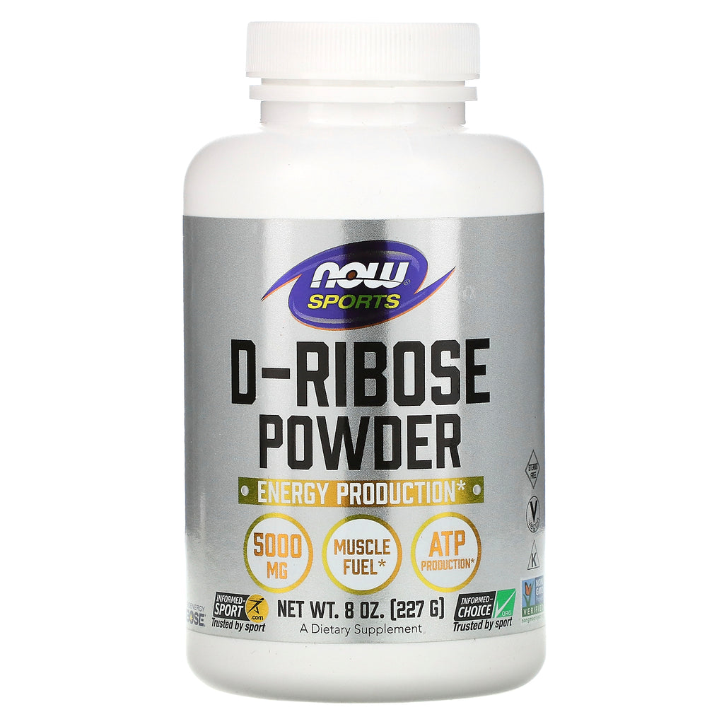 Now Foods, Sports, D-Ribose Powder, 5,000 mg , 8 oz (227 g)