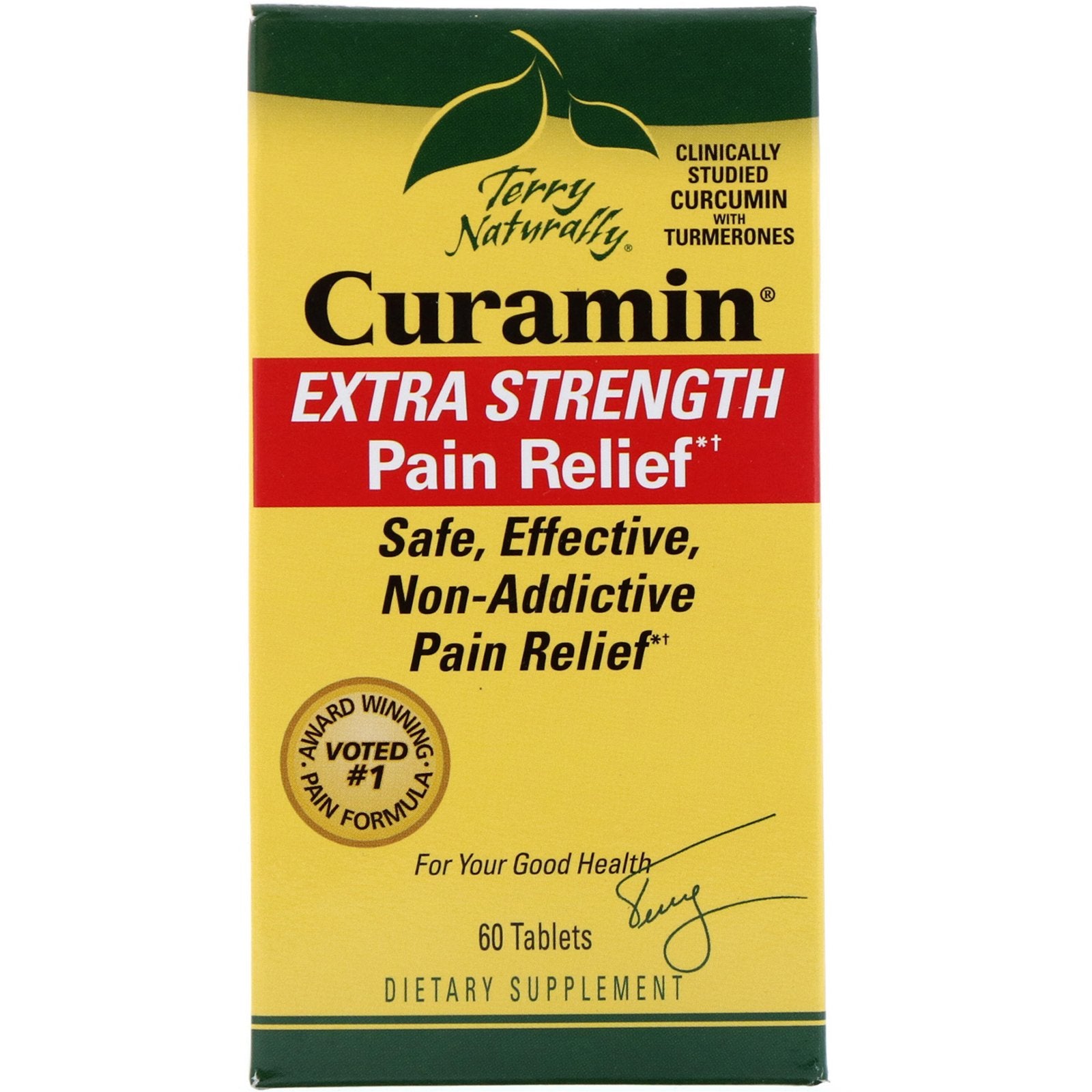 Terry Naturally, Curamin, Extra Strength Pain Relief, 60 Tablets
